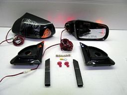 CHEVY/GMC TRUCK MANUAL MIRRORS 88-99  WITH F & R FACE SIGNAL MIRROR CONVERSION