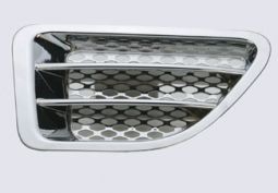 UNIVERSAL FENDER VENTS CUT OUT STYLE GEN 1 PLASTIC  CHROME