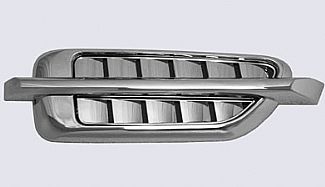 UNIVERSAL FENDER VENT STICK ON STYLE- CHROME SINGLE BAR WITH VENT
