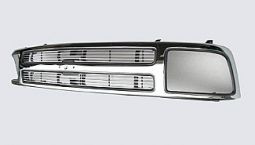 CHEVY S-10 94-97 CHROME GRILLE SHELL WITH 4MM BILLET INSERT