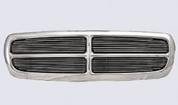 DODGE DAKOTA 97-04 DURANGO 97-03 CHROME GRILLE SHELL WITH 4MM BILLET GRILLE