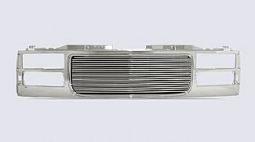 GMC CK 94-98/YUKON CHROME GRILLE SHELL-PLASTIC- WITH 8MM BILLET GRILLE