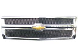 CHEVY SILVERADO HD 07-10 MAIN GRILLE  BLACK CHROME