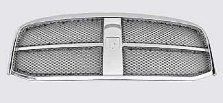 DODGE RAM 06-08 CHROME GRILLE SHELL OEM TYPE WITH BLACK CHROME SPEED GRILLE