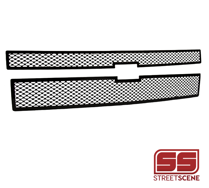 CHEVY SILVERADO 1500 (NON-Z71, HIGH COUNTRY)  2014-15 FRAMED MESH GRILLE BLACK POWDER COAT