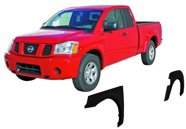 NISSAN 04-10 TITAN SPORT FENDER FLARES WITH TOOL BOX DOOR