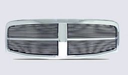 DODGE DURANGO 04-06 CHROME GRILLE SHELL OEM TYPE WITH 4MM BILLET GRILLE