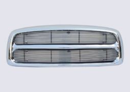 DODGE RAM 02-05 2 SECTION CHROME GRILLE SHELL WITH 4MM BILLET GRILLE