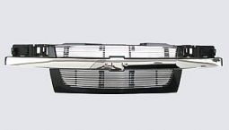 CHEVY COLORADO 04-13 CHROME GRILLE SHELL FACTORY STYLE WITH 4 MM BILLET GRILLE