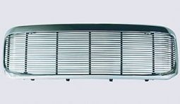 FORD F250/EXCUR 99-04  1 PIECE OPENING CHR. GRILLE SHELL-W 4MM BILLET GRILLE