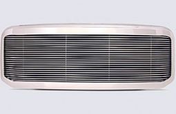SUPER DUTY 05-07 CHROME GRILLE SHELL FULL OPENING  WITH 4MM BILLET INSERT