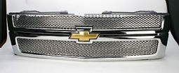 CHEVY SILVERADO HD 07-10  MAIN GRILLE STAINLESS STEEL
